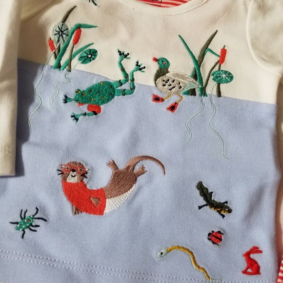 Joules Baby Organic Grown Cotton Artwork Set - Whitepond - NEWBORN NWT - Picture 4 of 8